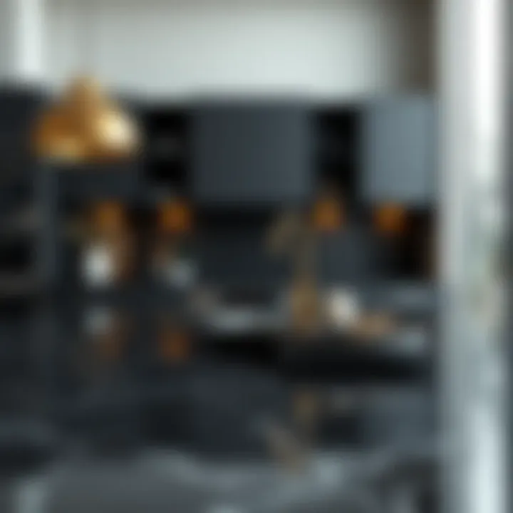 Innovative design patterns using black slate laminate