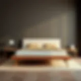 Elegant Queen Platform Bed Frame Elegant queen platform bed frame with minimalist design