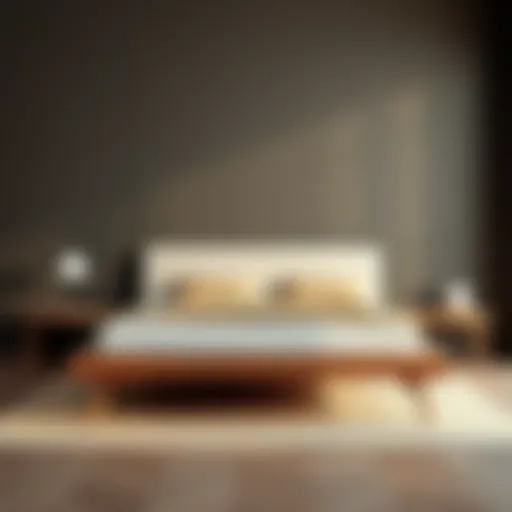 Elegant Queen Platform Bed Frame Elegant queen platform bed frame with minimalist design