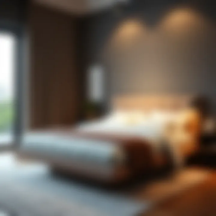 Stylish Bedroom with Queen Platform Bed Stylish bedroom showcasing the queen platform bed in a modern setting