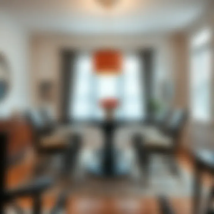 Cozy Atmosphere with Counter Height Dining Table for Six Cozy dining area featuring a counter height table for six