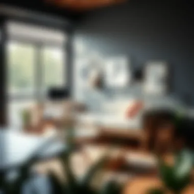 Functional Home Office Daybed Cozy daybed setup in a home office