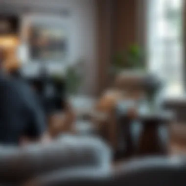 Enhancing Aesthetic Appeal with Accessories Grey accent recliner chair with complementary accessories