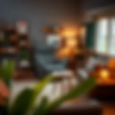 Creating Comfort in Personal Spaces Grey accent recliner chair in a cozy reading nook