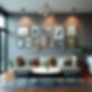 Enhancing Aesthetic in Artistic Gallery 10 by 16 frames enhancing the aesthetic of an artistic gallery