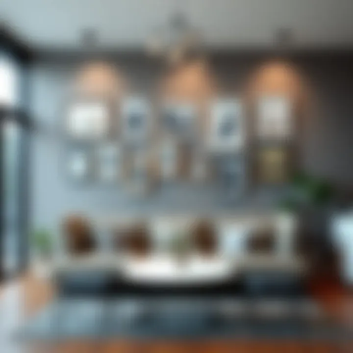 Enhancing Aesthetic in Artistic Gallery 10 by 16 frames enhancing the aesthetic of an artistic gallery