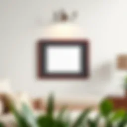 Elegant display of a 10 by 16 frame on a modern wall