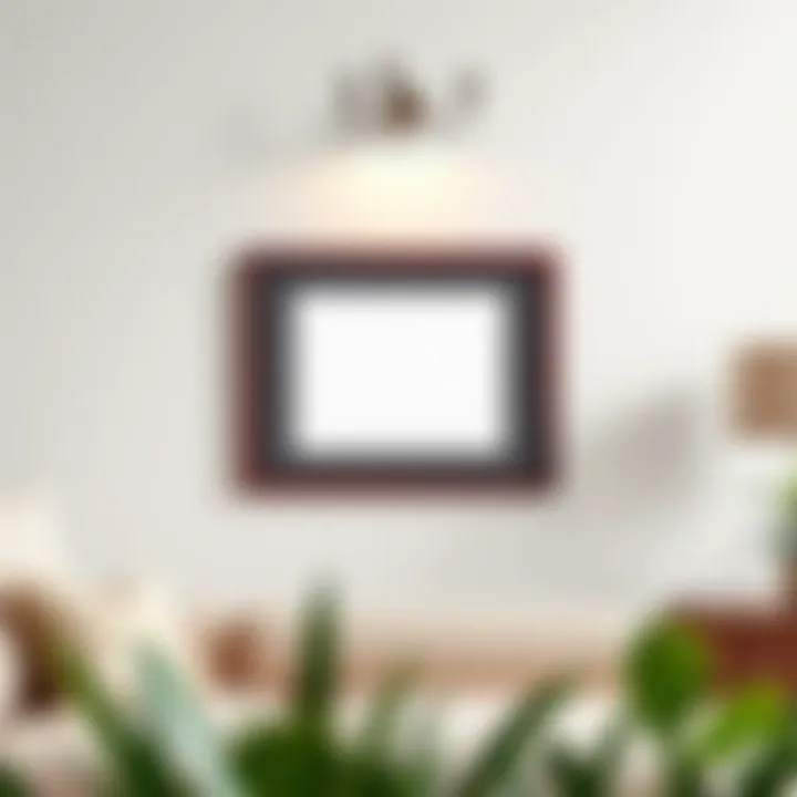 Elegant Display on Modern Wall Elegant display of a 10 by 16 frame on a modern wall