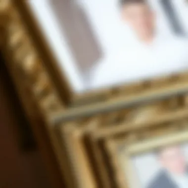 Intricate Design Details Close-up of a 10 by 16 frame showcasing intricate design details