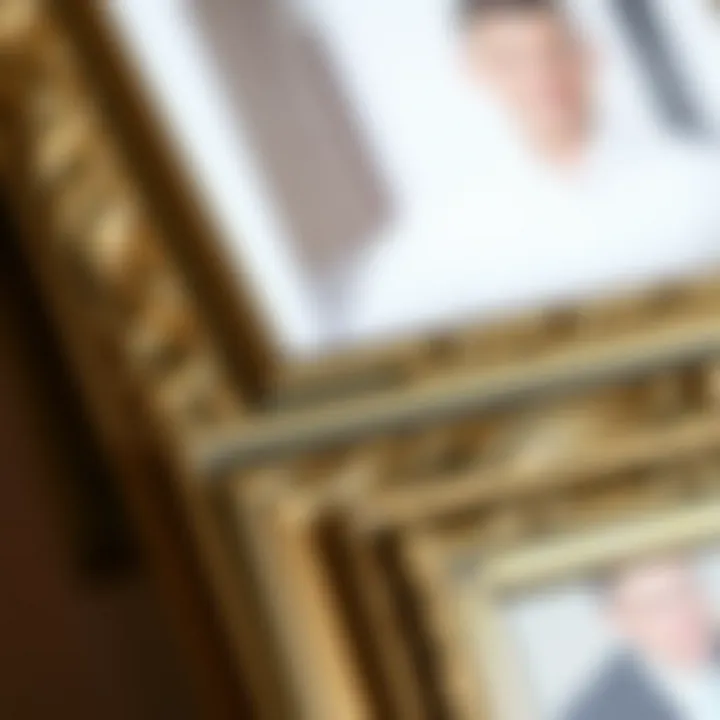 Intricate Design Details Close-up of a 10 by 16 frame showcasing intricate design details