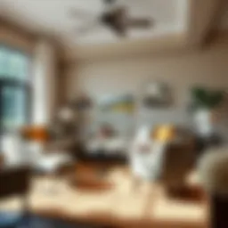 A stylish living room showcasing discount furniture options