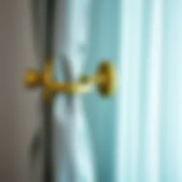 Elegant drapery rings showcasing eyelet design