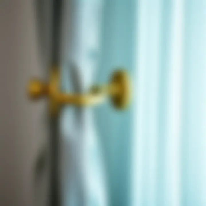 Elegant drapery rings showcasing eyelet design