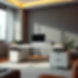 Elegant 72-inch computer desk showcasing modern design and functionality