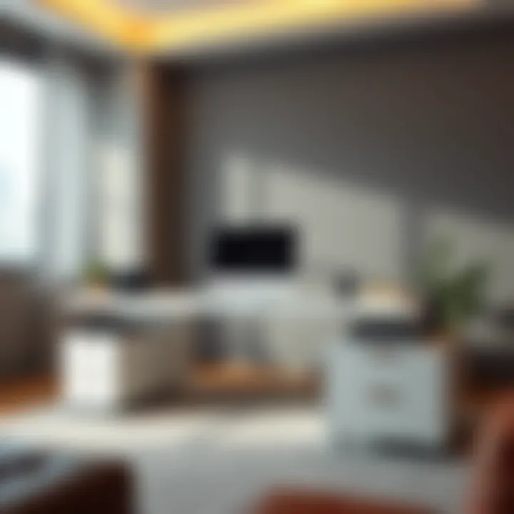 Elegant 72-inch computer desk showcasing modern design and functionality