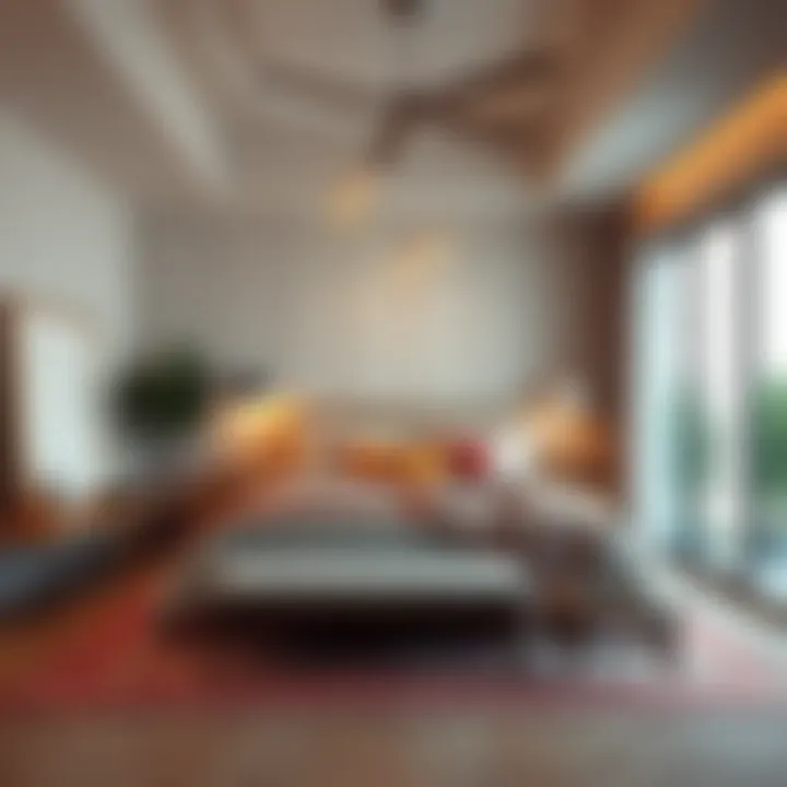 Elegant Full-Size Bedroom Design Elegant full-size bedroom showcasing a harmonious blend of modern decor and cozy ambiance