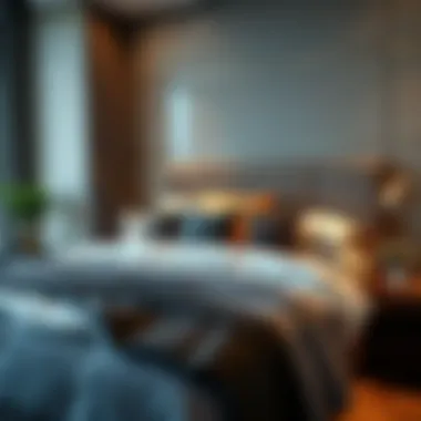 Luxurious Bedding and Aesthetics Luxurious bedding and accessories enhancing the aesthetic appeal of a full-size bedroom