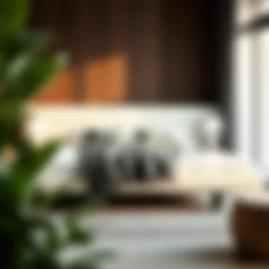 Elegant full size bed with modern design