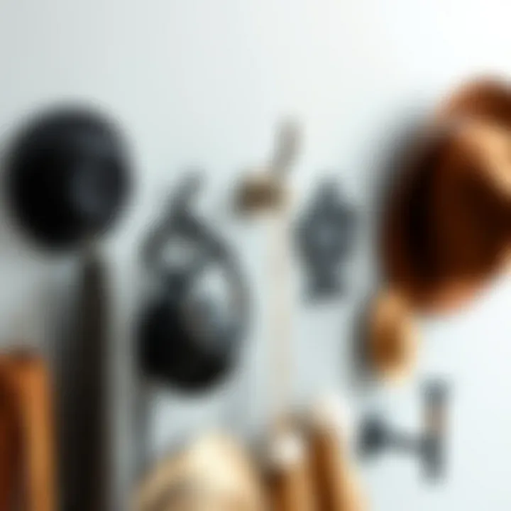 Variety of hat hangers made from different materials