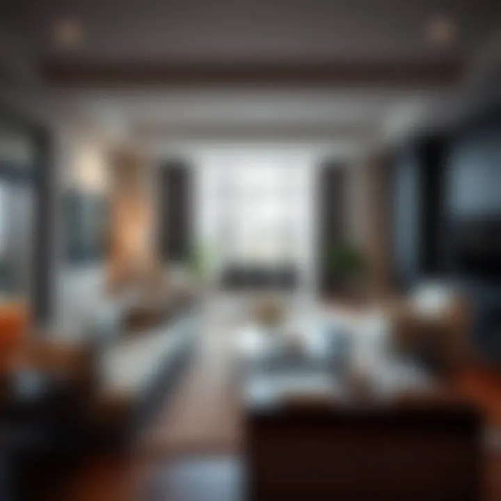 Modern Living Room Design in Stone Mountain Contemporary living room with stylish furniture