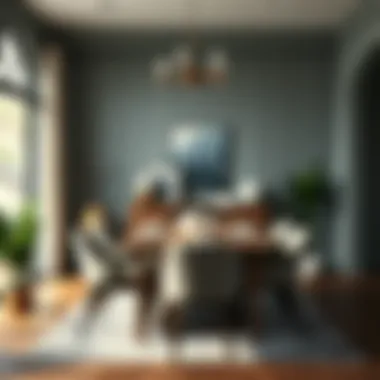 Elegant Sustainable Dining Area Elegant dining area with sustainable furniture options