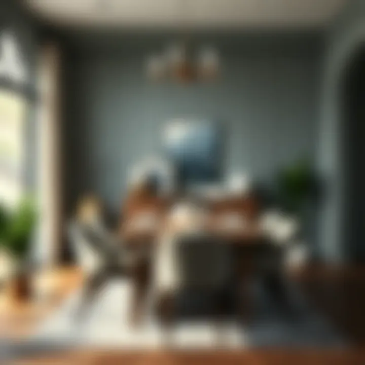 Elegant Sustainable Dining Area Elegant dining area with sustainable furniture options