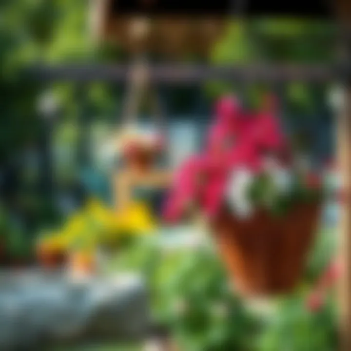 Beautifully designed garden stand enhancing outdoor aesthetics