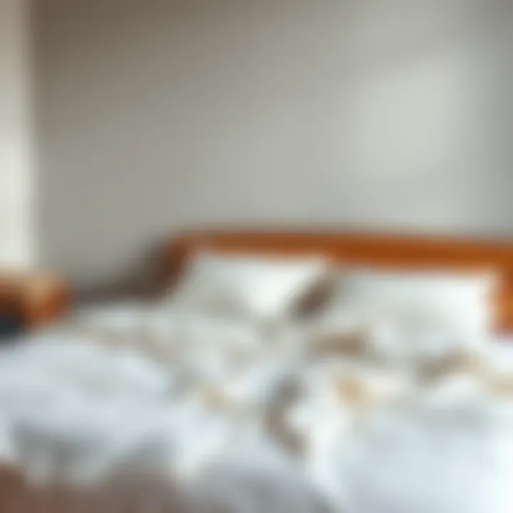 Comfortable Bedding on King Size Box Bed Comfortable bedding arrangement on a king size box bed