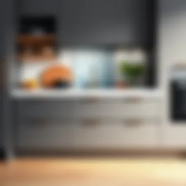 Modern minimalist drawer front with sleek design