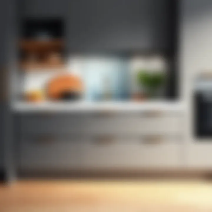 Modern minimalist drawer front with sleek design