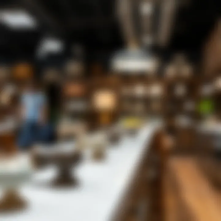 Showroom displaying local kitchen knob options for homeowners