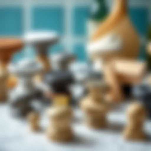 A collection of various kitchen knobs showcasing diverse designs