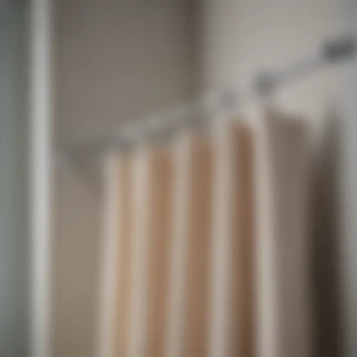 Step-by-step guide for installing long shower curtain hooks in a bathroom