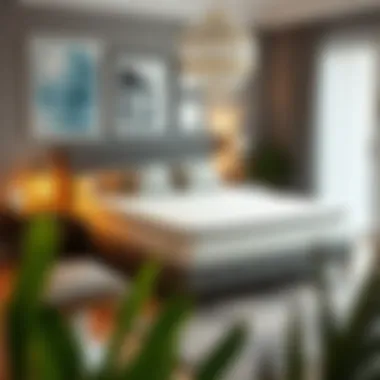 Stylish bedroom featuring a low mattress foundation with optimized space