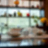 Elegant Luminarc glass dinner set displayed on a dining table