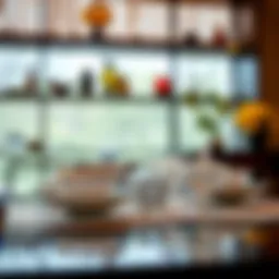 Elegant Luminarc glass dinner set displayed on a dining table