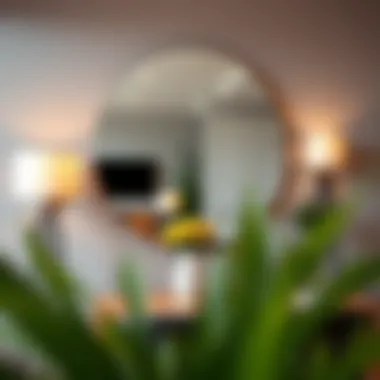 14-inch wall mirror enhancing a commercial interior