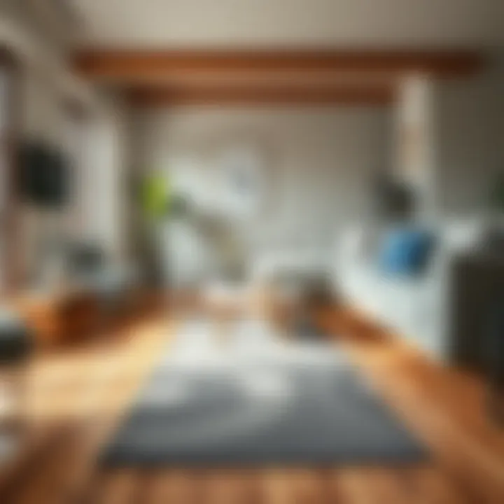 Stylish Non-Slip Floor Runner in a Modern Living Room Stylish non-slip floor runner in a modern living room