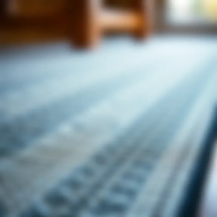 Close-Up of Textured Non-Slip Runner Material Close-up of textured non-slip runner material