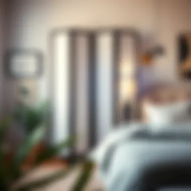 Versatile folding screen room divider enhancing a cozy bedroom