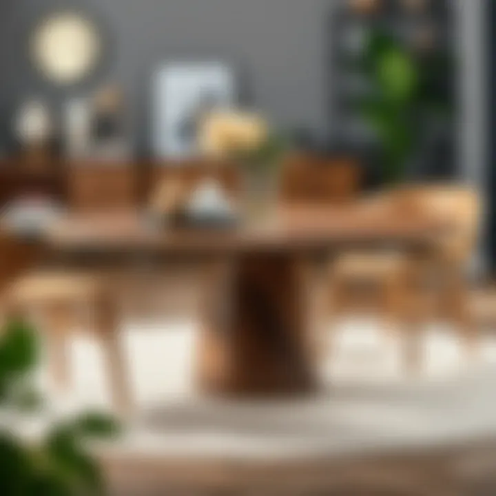 Materials in Modern Round Table Design Diverse materials used in contemporary round table designs