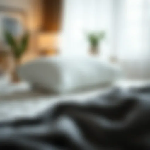 Ergonomic design of memory foam pillow supporting neck and spine