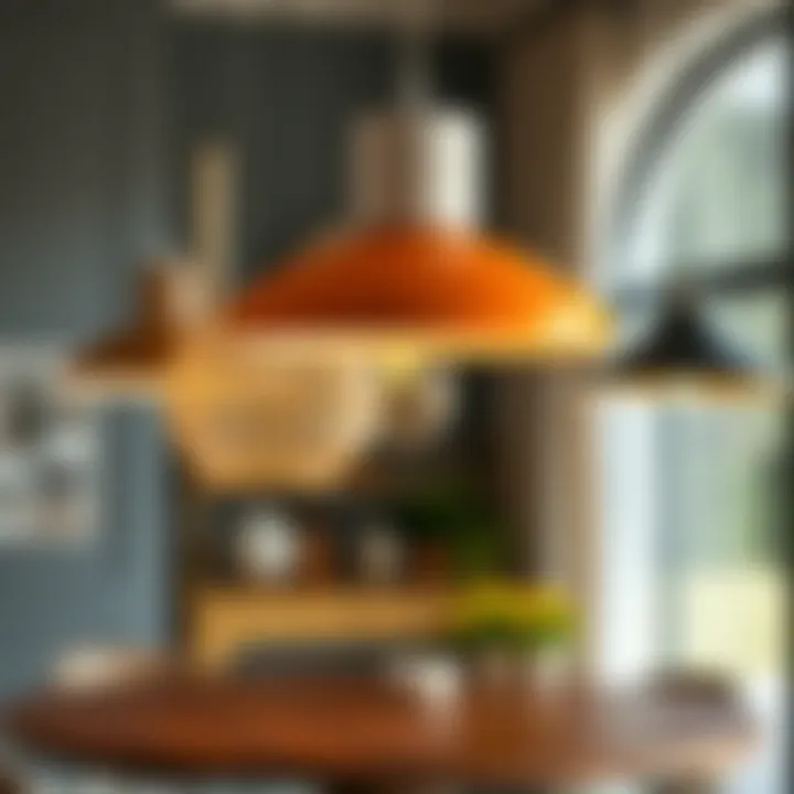 Stylish pendant light bases in different styles and aesthetics