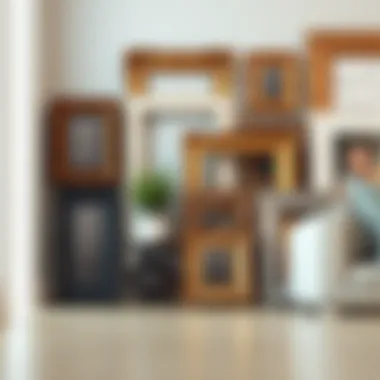 Variety of picture frame styles showcasing unique materials