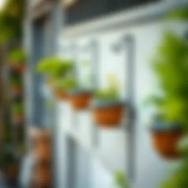 Creative Outdoor Wall Planters in Action Creative outdoor wall planters in garden setting