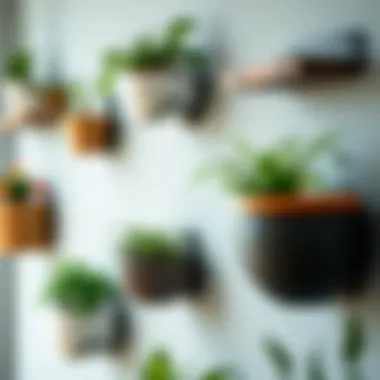 Diverse Materials for Planter Holders Variety of materials used in wall planter holders