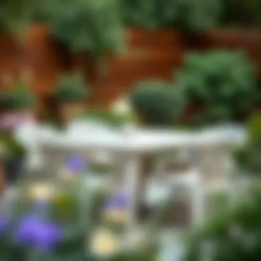 Durable Weather-Resistant Dining Set Durable and weather-resistant plastic dining set in a garden