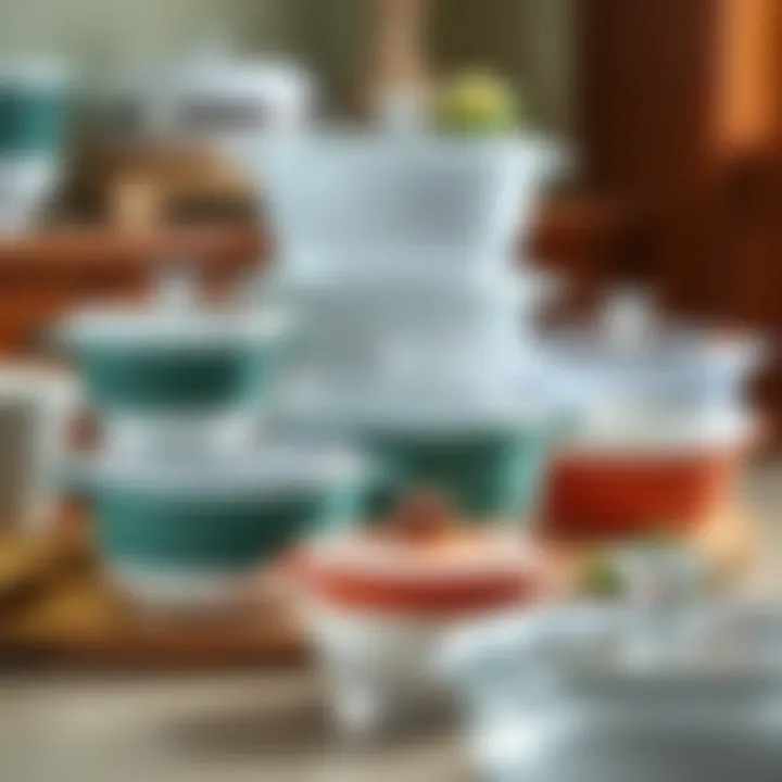 Variety of Pyrex Storage Bowls Various Pyrex storage bowls in different sizes demonstrating versatility in storage solutions