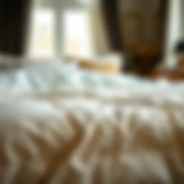 Comforter Material Options Variety of comforter materials showcasing options for bedding