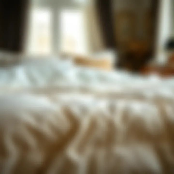 Comforter Material Options Variety of comforter materials showcasing options for bedding